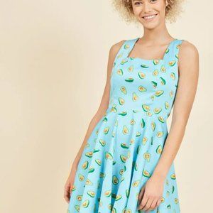 IXIA Modcloth Avocado Print Dress